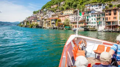 Blick vom Ausflugsschiff auf dem Lago Maggiore - H-Hotels.com - Offizielle Webseite