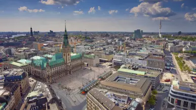 Hamburger Innenstadt von oben | H-Hotels.com