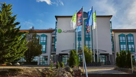 Außenansicht des H+ Hotel Limes Thermen Aalen - Offizielle Webseite