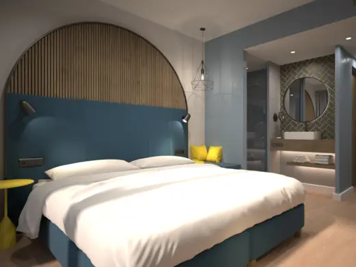 Viererbett Zimmer im H2 Hotel Erfurt