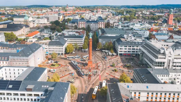 Ludwigsmonument - landmark of the city - H+ Hotel Darmstadt