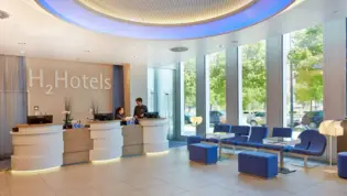 Lobby of the H2 Hotel München Messe - Official website