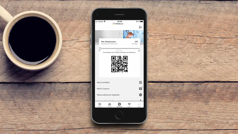 H-Hotels.com App - HotMiles Bonusprogramm H-Hotels.com