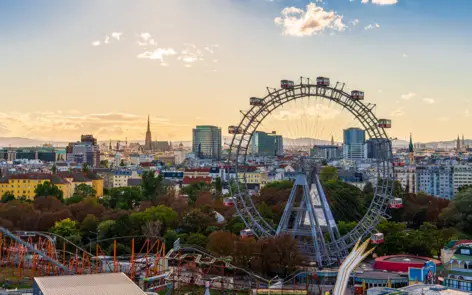 Blick über Prater und Wien - H-Hotels.com - Offizielle Webseite