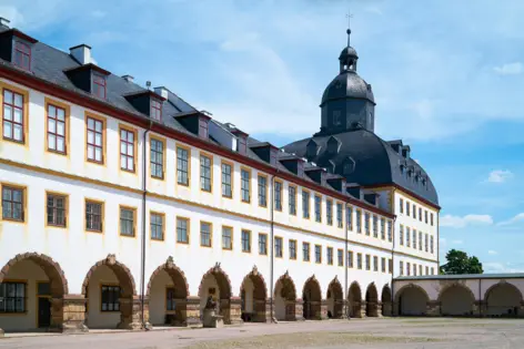 Innenhof vom Schloss Friedenstein in Gotha.