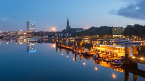 Skyline of Bremen - H+ Hotel Bremen - Official website