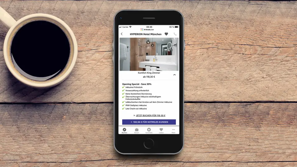 H-Hotels.com App - Hotel buchen und Preise