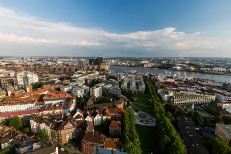 View over Hamburg - City break to Hamburg with H-Hotels.com - Official website