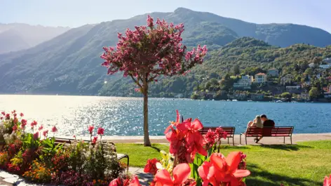 Lago Maggiore am Abend - H-Hotels in Locarno - Offizielle Webseite